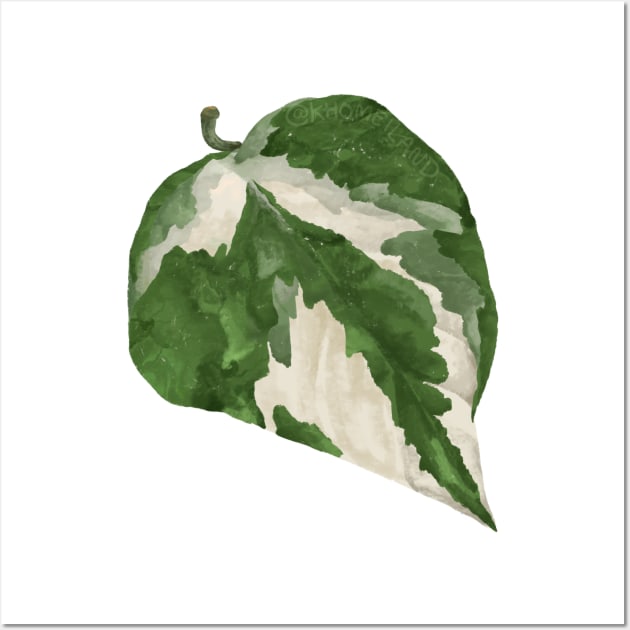 Pothos Glacier leaf Wall Art by Khotekmei